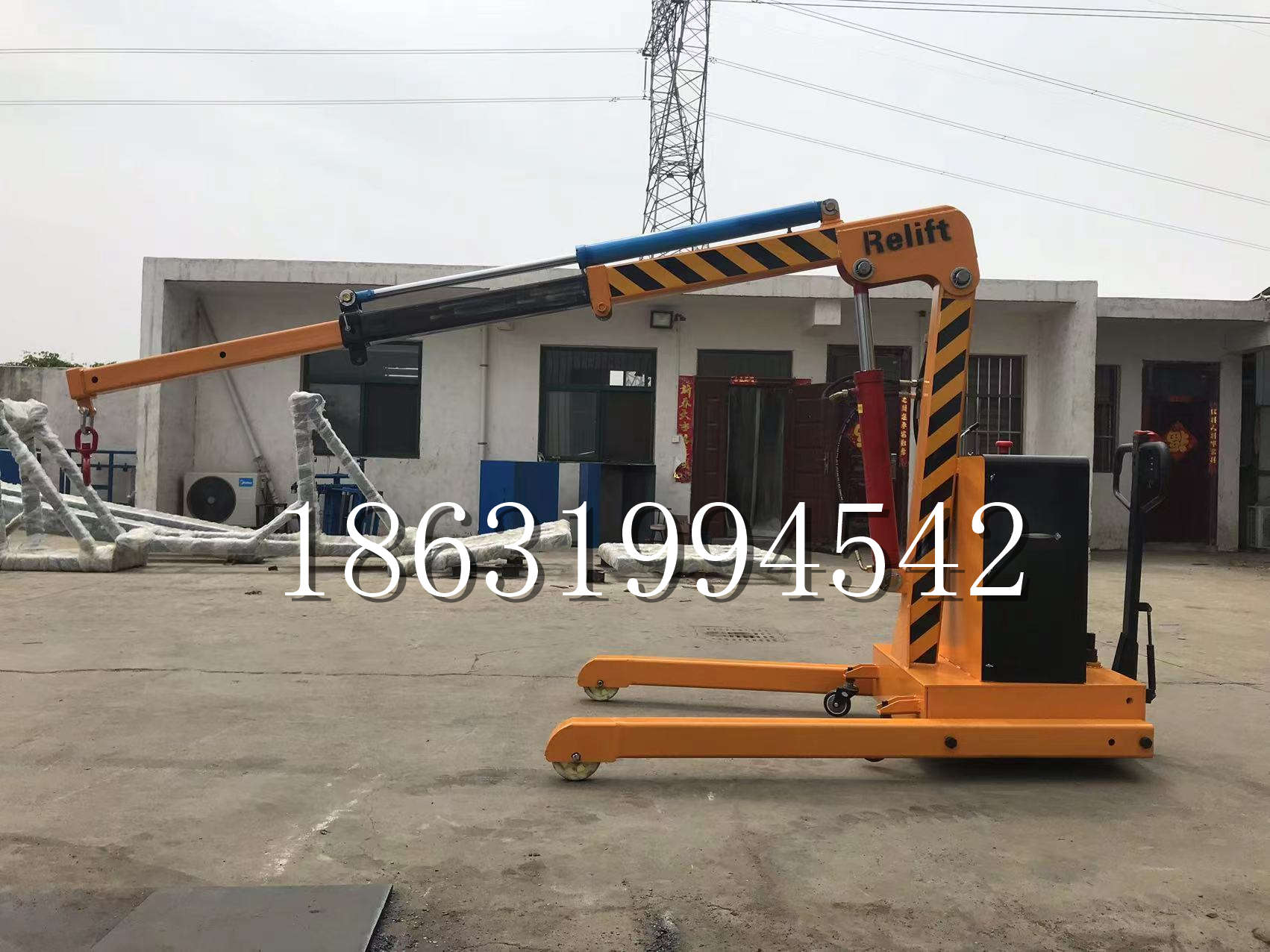 衡水市久征定做3吨三轮随车吊 农用园林绿化移树吊 平板工程用小吊机